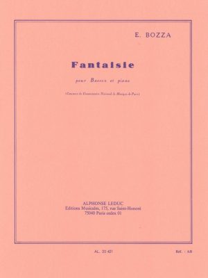 Bozza: Fantaisie for Bassoon and Piano