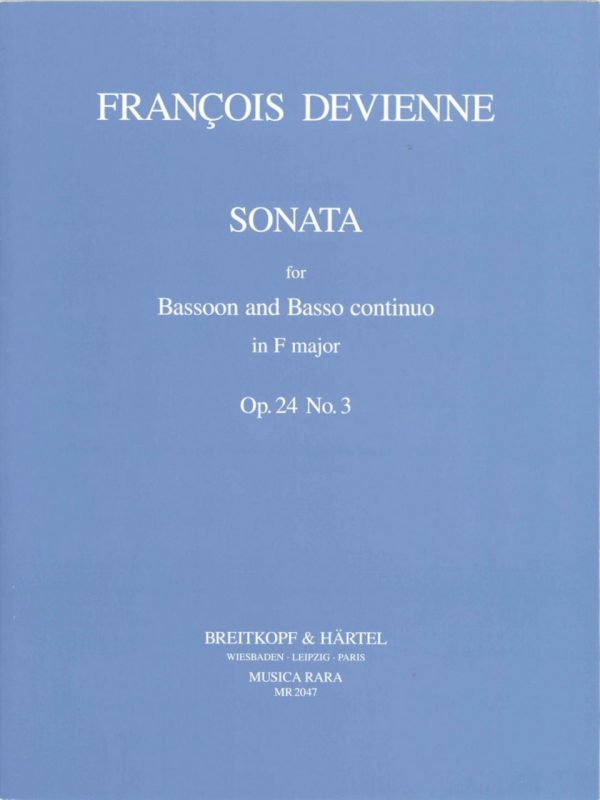 Devienne: Sonata in F Major for Bassoon and Basso Continuo, Op. 24 #3