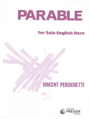 Persicheti: Parable for Solo English Horn