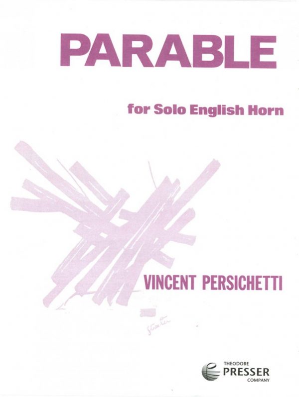 Persicheti: Parable for Solo English Horn