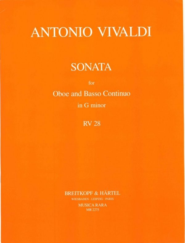 Vivaldi: Oboe Sonata in G Minor, RV28