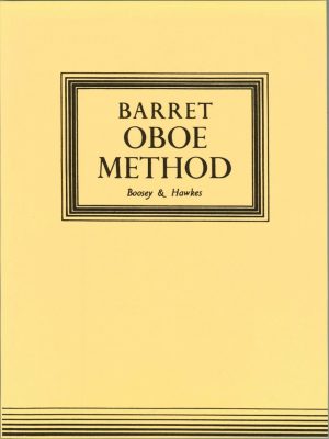 Barret: Oboe Method, publ. B & H