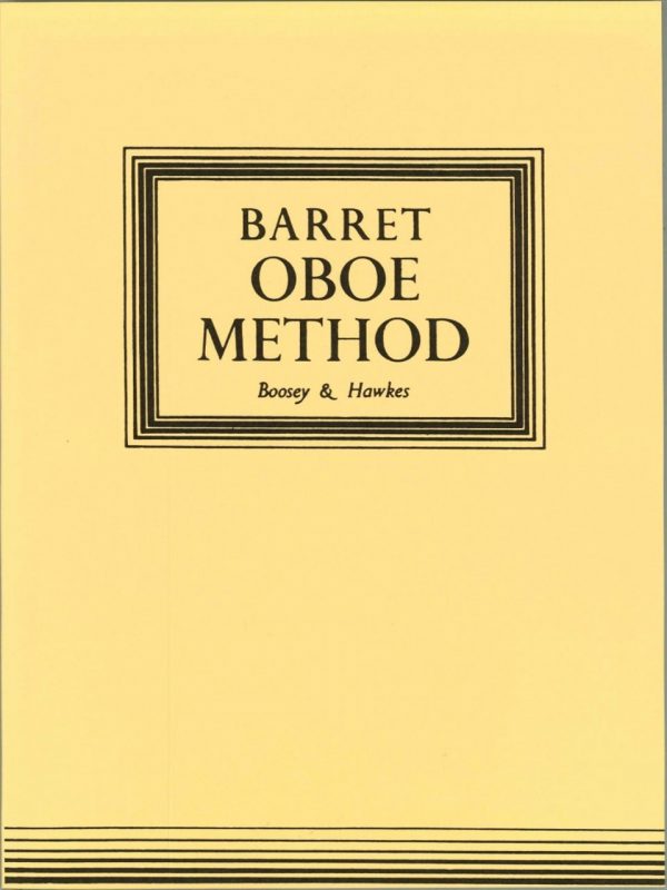 Barret: Oboe Method, publ. B & H