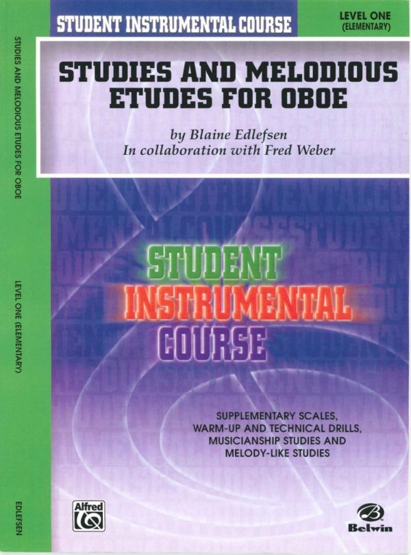 Edlefsen: Studies & Melodious Etudes for Oboe, Vol. 1 (elementary)