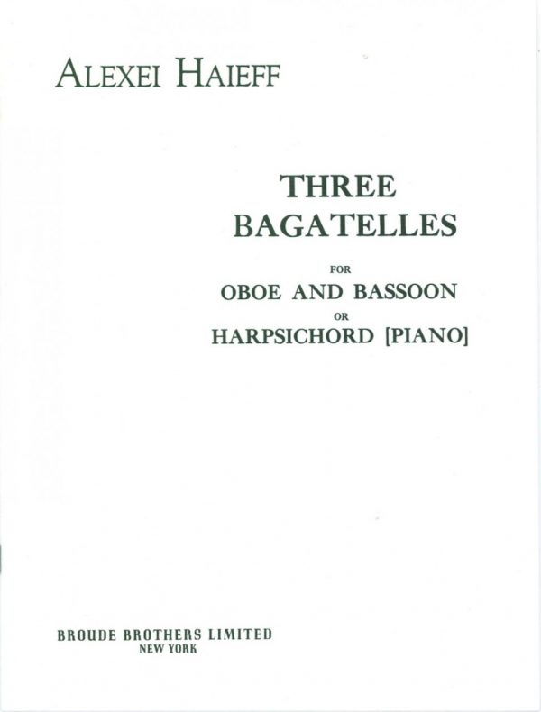 Haieff: Three Bagatelles for Oboe and Bassoon